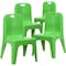 Flash Furniture Green Plastic School Chair-11"H Seat, PK4 4-YU-YCX4-011-GREEN-GG - alternate 10